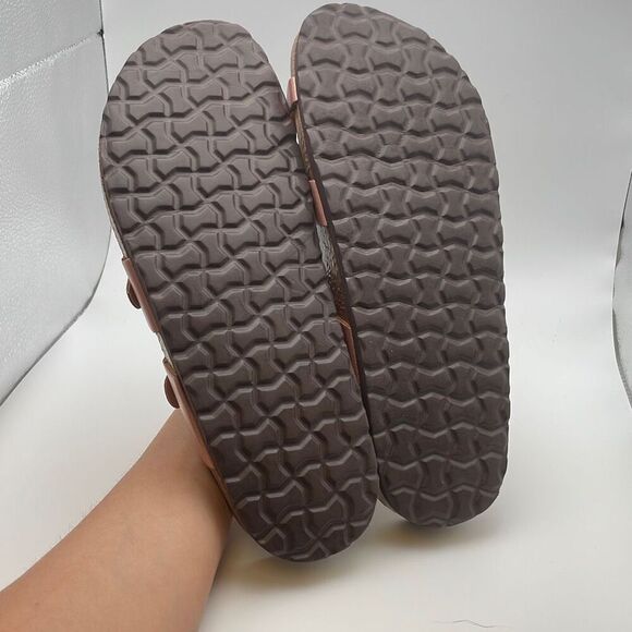 CUSHIONAIRE Women's Cork Footbed Sandal SIZE 10 ROSEGOLD - Picture 7 of 7